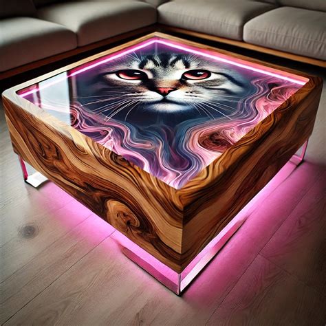 The Unique Allure Of Cat Epoxy Coffee Tables A Blend Of Art And