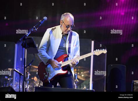 Pete Townsend Of The Who Performing On The Pyramid Stage Glastonbury