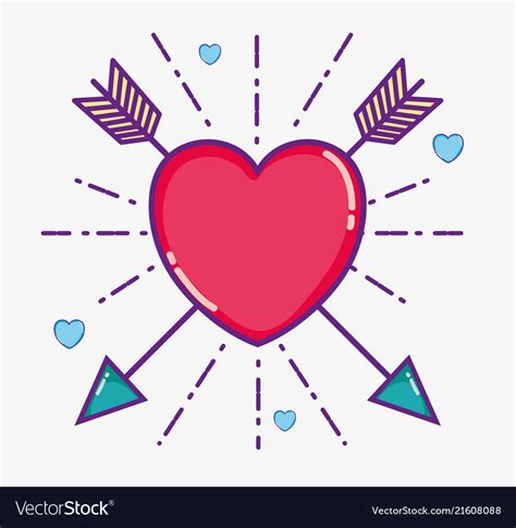 Cute heart symbol Royalty Free Vector Image - VectorStock