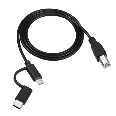 Usb C Male To Usb Type B Print Cableusb C And Micro To Usb B Male Print