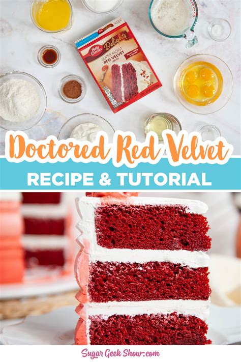 Doctored Red Velvet Cake Recipe In Velvet Cake Red Velvet