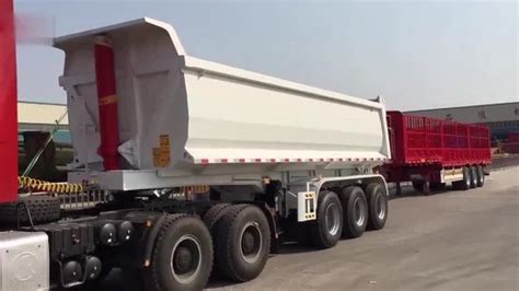 Fengyuan 3 Axles End Dump Trailer Tipper Semi Truck Trailer China