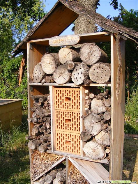 Insektenhotel im Garten Nützlinge im Garten fördern