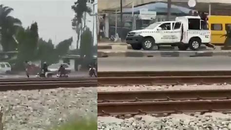 SEE HOW OKADA RIDERS CHASE LAGOS TASK FORCE OFFICERS YouTube