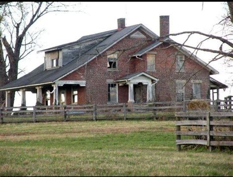 Abandoned Red Brick House