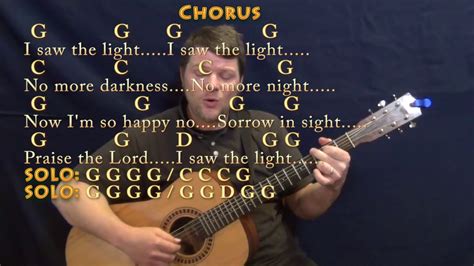 I Saw The Light Hank Williams Fingerstyle Guitar Cover Lesson In G