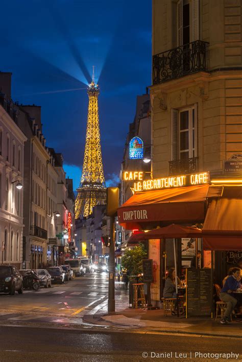 Eiffel Tower At Le Recrutement Cafe Daniel Leu Photography