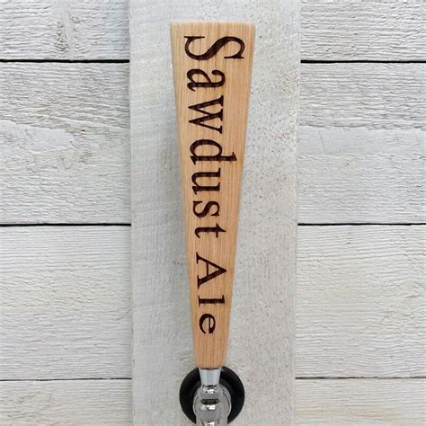 Blank Tapered Beer Tap Handle Oak Wood Can Be Custom Engraved Etsy