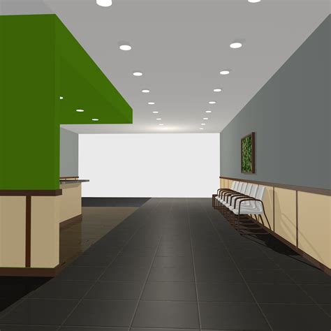 Hospital Lobby 3d Model 29 3ds C4d Fbx Obj Free3d