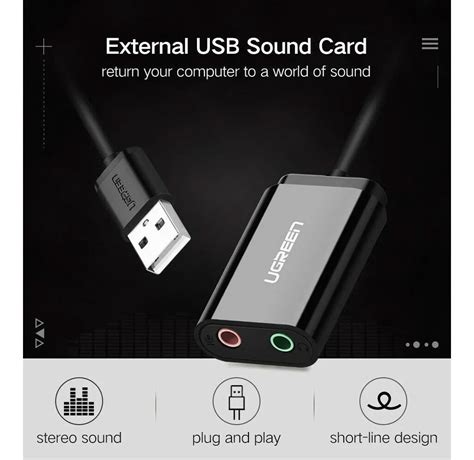 Adaptador Audio Usb Tarjeta Sonido Externa 3 5mm Mic Ugreen Better Things