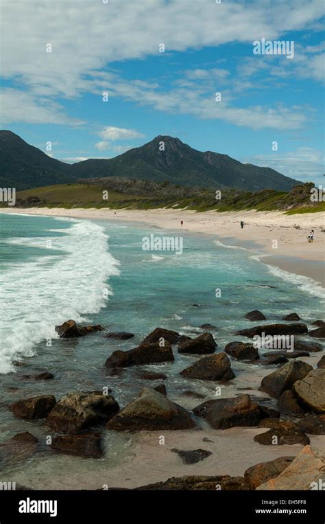 Wineglass Bay Beach Freycinet Np Tasmania Australia Stock Photo Alamy