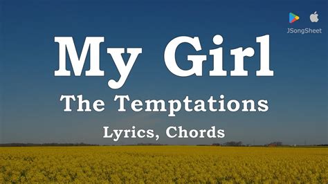 My Girl The Temptations Lyrics Chords Youtube