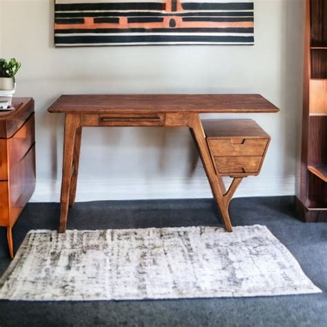 Inspiring Writing Desk For Home Office Solid Wood Desk Made Etsy