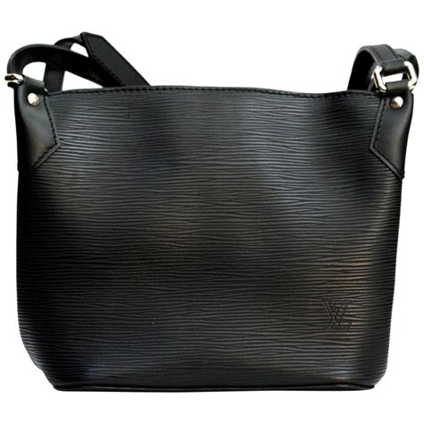 Louis Vuitton Black Epi Leather Shoulder Bag At 1stdibs