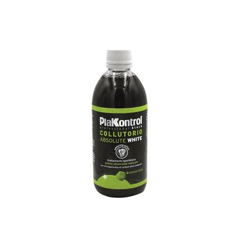 Plakkontrol Absolute White Collutorio Black 500 Ml