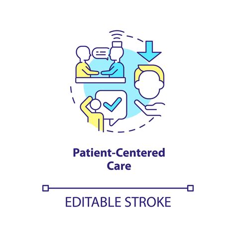 Patient Centered Care Concept Icon Healthcare Industry Trend