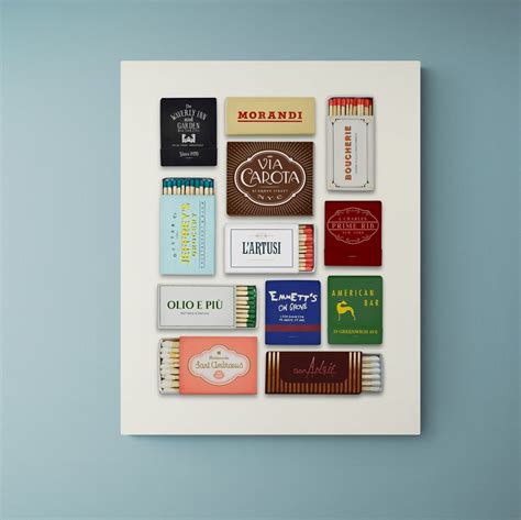 West Village Matchbook Print Nyc Matchbooks Vintage Matchbook Wall Art