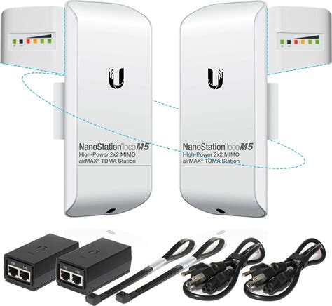 Wireless Bridge Ubiquiti LOCOM5 PRE CONFIGURED Bundle Of 2 Ubiquiti