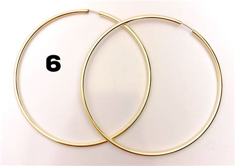 14k Gold Filled Euro Wire Hoop Earrings 4 Sizes