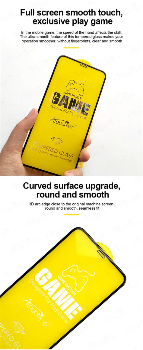 Atouchbo Easy Installation 9h 3d Curved Full Cover Tempered Glass