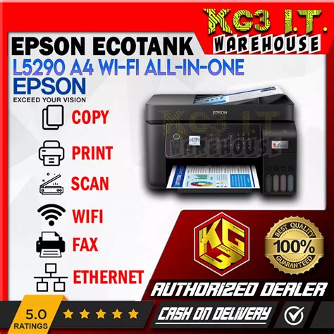 Epson Ecotank L5290 A4 Wi Fi All In One Ink Tank Printer Shopee Philippines