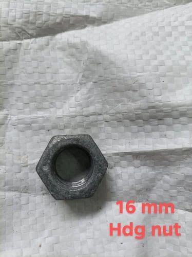 Hot Dip Galvanized Hex Nuts SS MS Carbon Steel Size M16 At Rs 150 Kg