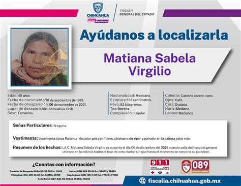 Solicita FGE colaboración de la ciudadanía para localizar a Matiana