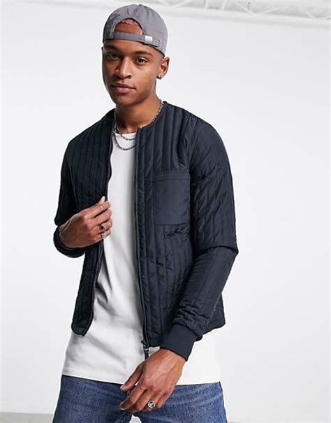 Mens Quilted And Padded Jackets Quilted Bomber Jackets Asos