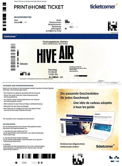 Hive Air Ticket Canton Zurich Tutti Ch