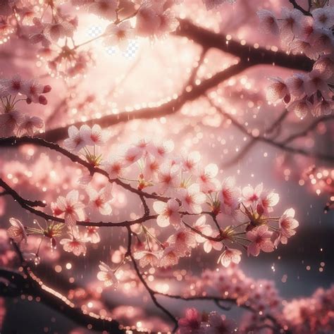 Premium Psd Hyperrealistic Japanese Sakura Cherry Blossoms Springtime