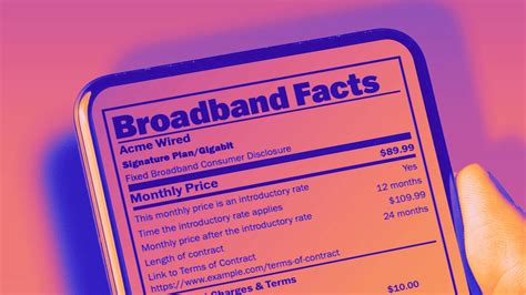 Fccs Broadband Nutrition Labels Are Now Mandatory For All Internet