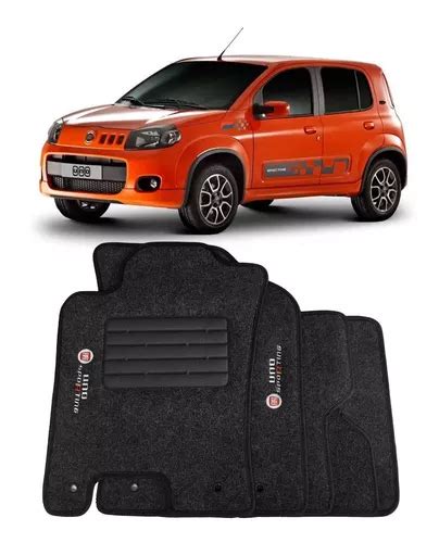 Tapete Carpete Fiat Uno Sporting 2011 Em Diante Grafite Parcelamento