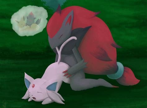 1147507 Arti4000 Eevee Espeon Porkyman Zoroark Zorua Pokémon Furry