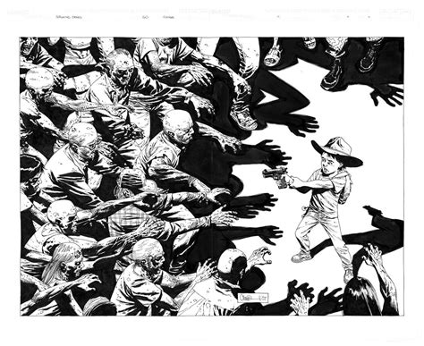 The Walking Dead 50 Cover Comic Art Charlie Adlard Walking Dead Comic