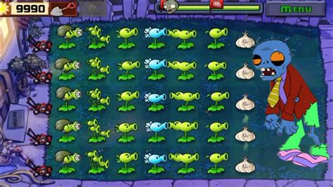 Plants Vs Zombies Adventure Night Level 1 2 Full Gameplay All Pea S Vs All Zombies Full Hd