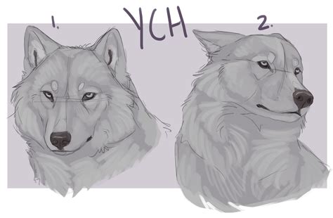 Wolf Headshot Ych By Bleuzye On Deviantart