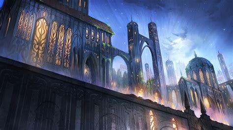 Fantasy Art Digital Art Artwork Castle Fantasy Architecture City