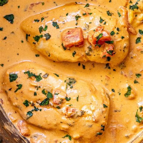 Slow Cooker Creamy Tomato Basil Chicken Sweet Cs Designs