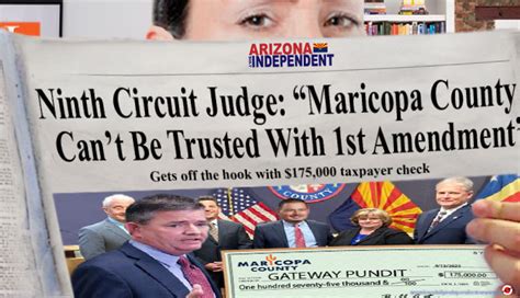 Maricopa County Writes A Check: Sunday’s Comic – Arizona Daily Independent