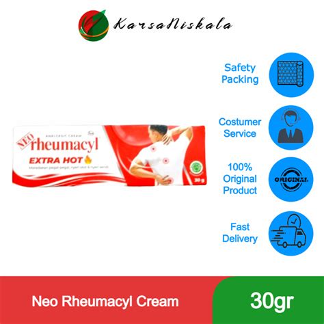 Jual Neo Rheumacyl Gr Analgesic Cream Krim Pegal Extra Hot Shopee