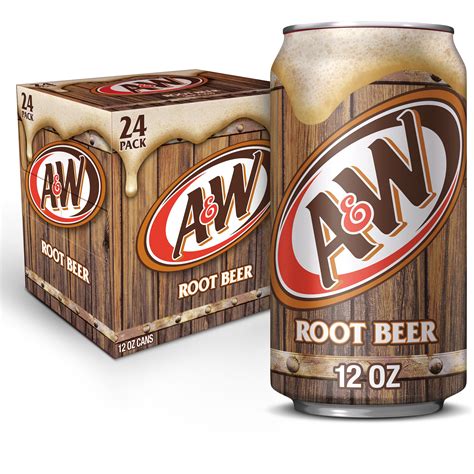 A W Caffeine Free Low Sodium Root Beer Soda Pop Fl Oz Pack