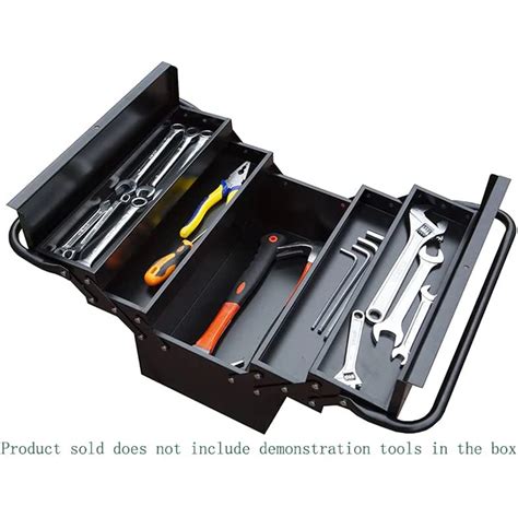 Jh Mech Mobile Portable Cantilever Metal Storage Tool Box With Double