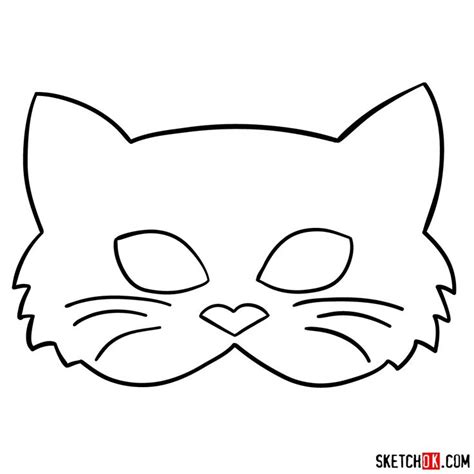 How To Draw A Kitten Mask Step By Step Guide