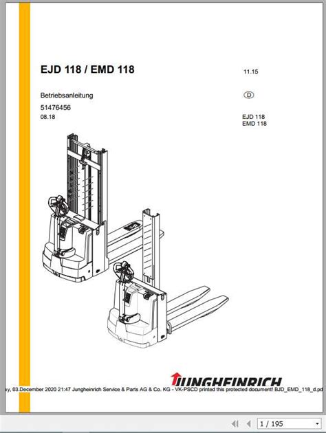 Jungheinrich Wiring Diagram