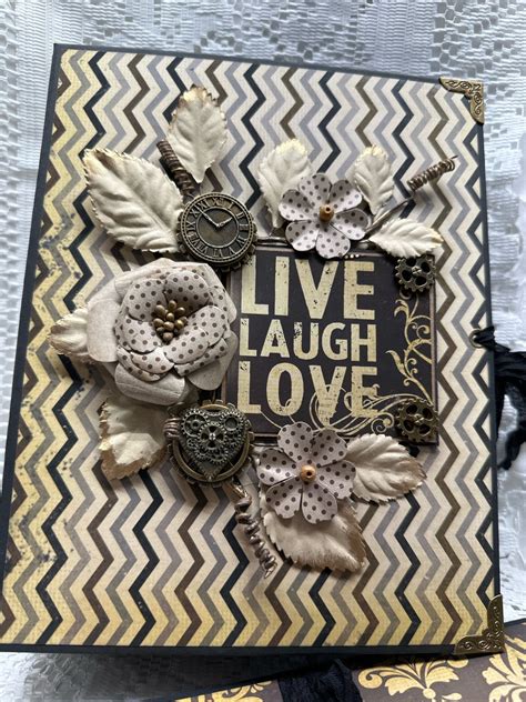 Live Laugh Love Scrapbook Mini Album Etsy