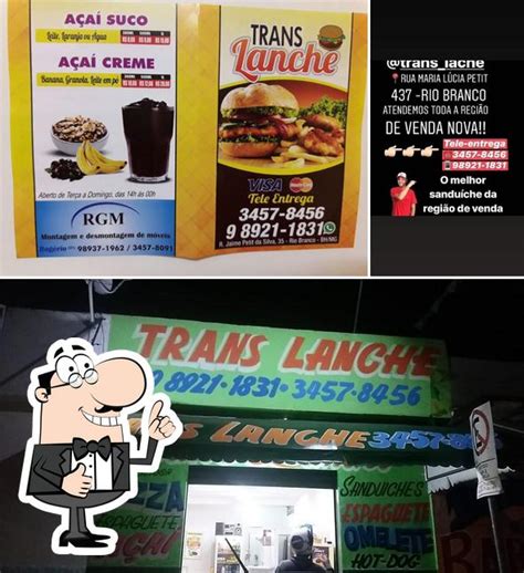 Trans Lanche Hamburgueria E Pizzaria Delivery Belo Horizonte Menu Do