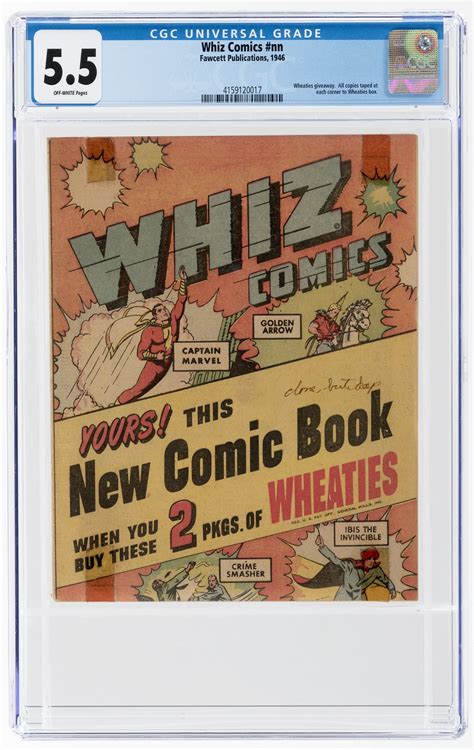 Hake S Whiz Comics Nn Wheaties Giveaway Cgc Fine