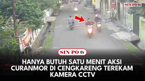 Hanya Butuh 1 Menit Aksi Curanmor Di Cengkareng Terekam Kamera CCTV