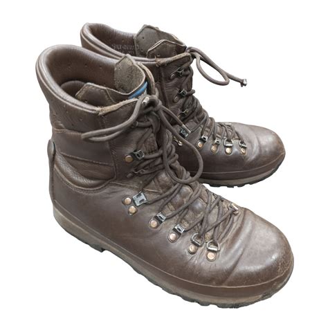 Altberg Defender Brown Leather Combat Boots Pools Surplus Stores