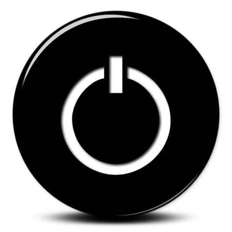 Black Power Button Icon 8349 Free Icons And Png Backgrounds